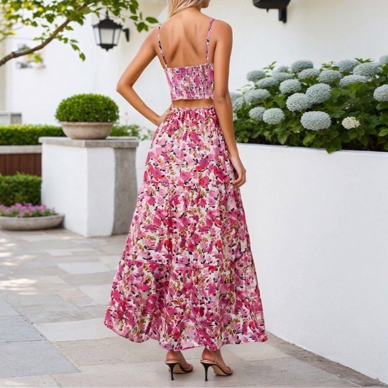 midi picnic dress for women Unique Vintage Orange Floral Picnic Perfect Midi Dress