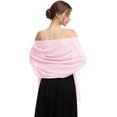 thumbnail image 2 of ORUYROP Châle Foulard Enveloppements Doux Chiffon Dentelle Pashmina pour Robes de Soirée pour occasions Formelles, 2 of 6