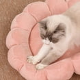 thumbnail image 4 of OutmaxHome Dog Beds for Small Dogs - Round Cat Beds for Indoor Cats, Washable Pet Bed Bolster for Puppy and Kitten, Flower Plush Dog Cushion, 4 of 6