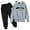 Z1 Blue, variant on REDARER Kids Printed Hoodie Set, Letter Pullover and Long Sleeve Top, Casual Outfit for Boys Girls Autumn Winter,9-10 Years