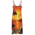 thumbnail image 4 of Sunset Jumping Dolphin Sleeveless Dress Woman Fashion Long Dresses Women's Summer Suit Dress Summer 2025 Women, 4 of 6