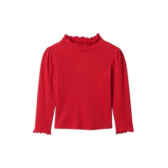 Remera de cuello alto con mangas largas para bebé niña GAP Rojo 12-18M
