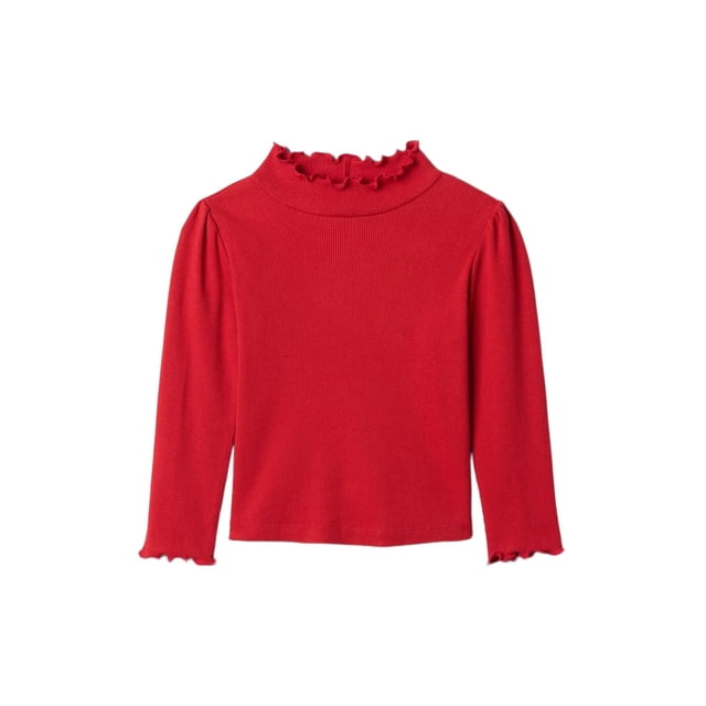 Remera de cuello alto con mangas largas para bebé niña GAP Rojo 12-18M