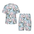 thumbnail image 1 of Balery Cute Panda Bear Conjunto de Pijama Infantil de Manga Corta con Estampado – Ropa de Dormir de Algodón Suave-Medium, 1 of 6