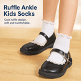 thumbnail image 5 of 12 Pairs Toddler Girls Ruffle Socks – Non-Slip Baby Grip Socks Soft Cotton Socks, Cute Grippy Frilly Socks for 1-3 Years, 5 of 6