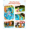 thumbnail image 3 of VEVOR Inflatable Bounce House, 14.9 x 12.8 x 7.8 ft Inflatable Bounce House Water Slide, Bouncer Castle with Castle Bounces, Tall Slide, for 3 to 4 Kids Ages 3 to 8, 3 of 9