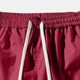 thumbnail image 6 of EOYWHK Men Quick Dry Athletic Shorts with Pockets Elastic Waist Breathable Jogging Shorts or Men Soft Casual Activewear Lightweight Red, Size M, 6 of 6