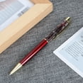 thumbnail image 4 of Floating Flower Metal Oil Pen Writing Signatures Calligraphy Ballpoint Pen Office DecorationY9, 4 of 8