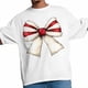 thumbnail image 3 of Camisetas navideñas de manga corta con lazos rojos y blancos para hombre, camisetas gráficas informales, 3 of 8