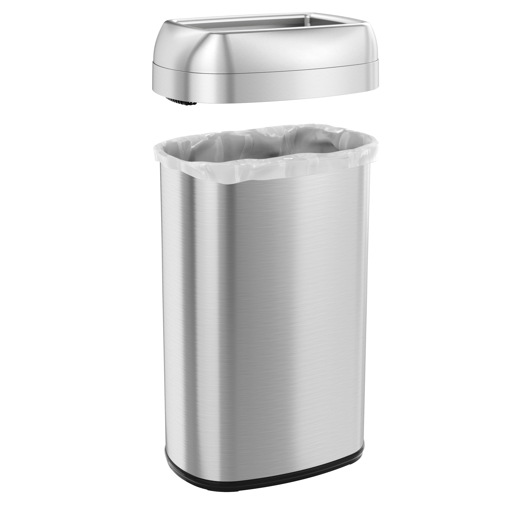 iTouchless Dual-Deodorizer Stainless Steel Trash Can 16 gal