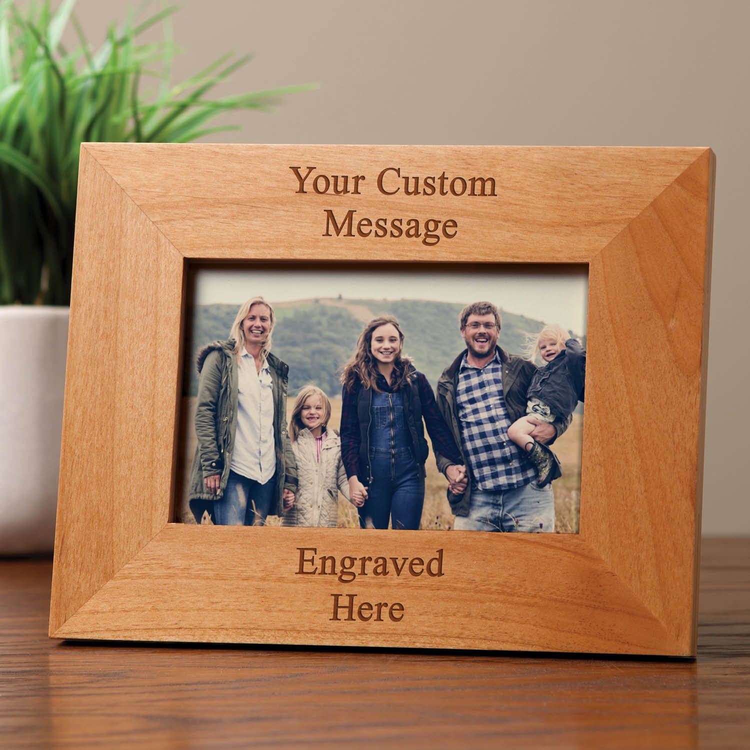 Custom Message Wood Picture Frame