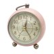 thumbnail image 1 of Reloj despertador vintage de metal for mesa, con anilla for colgar de 3,5 pulgadas, estilo sencillo, silencioso, con luz nocturna, 1 of 5