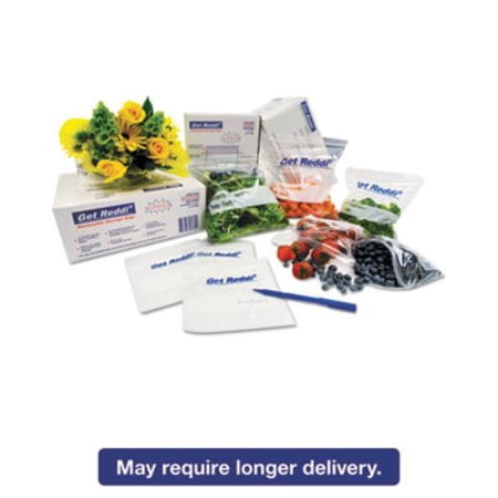 Inteplast Group Get Reddi Pinch & Seal Zipper Food Storage Bags, 24 Quart, 500 Ct
