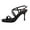 Black, variant on Xfvqtps Womens High Heel Sandals Patent Leather Slide Heels Open Toe Summer Shoes Rhinestone Buckle Strappy Heels Dressy Casual Sandals for Women