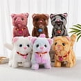 thumbnail image 4 of Walking Cat Toy Walking Meowing Interactive Plush Pet for Kids Realistic Stuffed Animal Great Gifts for Boys and Girls, 4 of 5