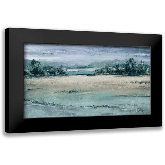 Pinto, Patricia 14x9 Black Modern Framed Museum Art Print Titled - The Blue Forest Rectangle