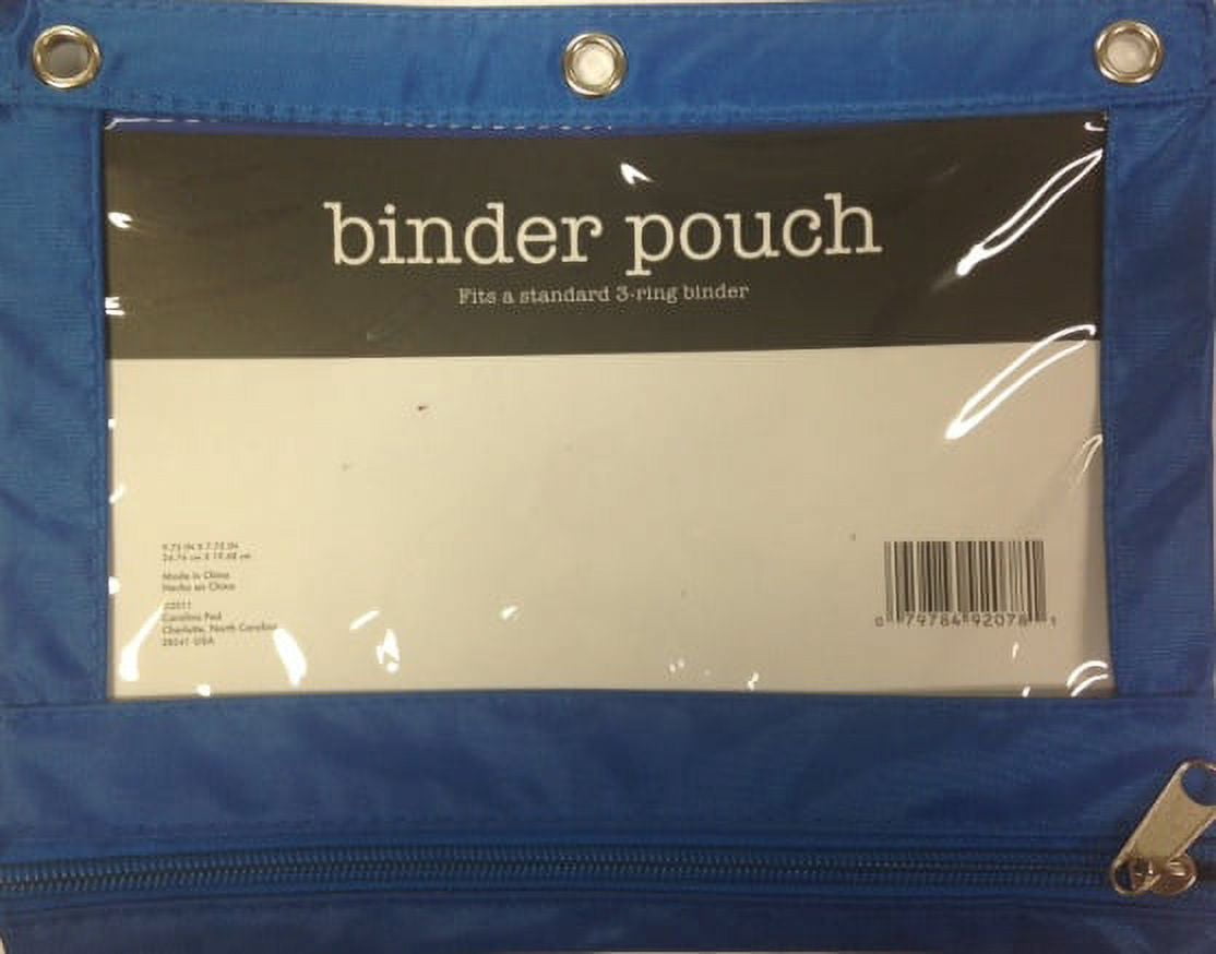 Studio C Solid Color Binder Pouch Teal
