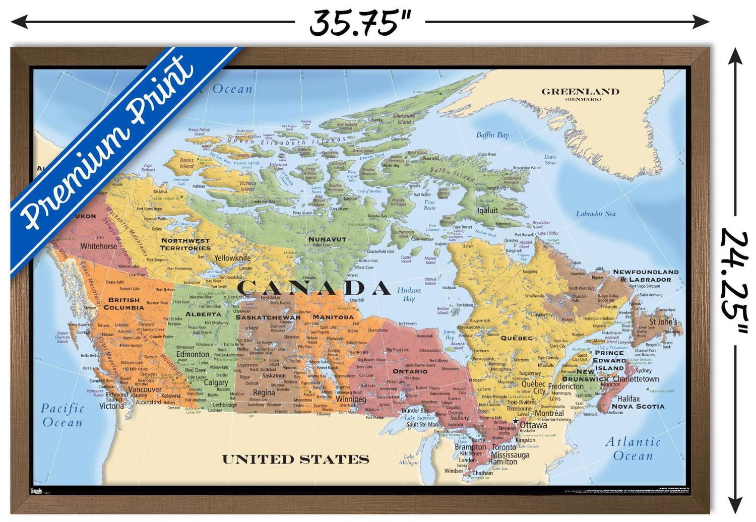 Map - Canada Wall Poster