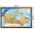 thumbnail image 2 of Map - Canada Wall Poster, 22.375" x 34" Framed, 2 of 4