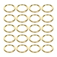 thumbnail image 2 of 20Pcs Round Spring Snap Clip, 1.61in Diameter 0.2in Thick Round Metal Split Rings for Keychain Necklace Jewelry DIY, 2 of 8