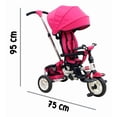 thumbnail image 4 of Triciclo Evolutivo Para Niños Semi-Plegable Asiento 360° Rosa, 4 of 4