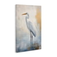 thumbnail image 2 of Stupell Industries Coastal Distressed Egret with Misty Reflection Canvas Art, 30 x 45, by Petals Prints Design, 2 of 8