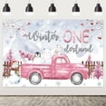 thumbnail image 1 of Winter Penguin Arctic Animals Background Decorate Snowflakes Polar Bear Kid Portrait Customized Baby Shower Photography Backdrop, 1 of 7