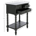 thumbnail image 3 of SAFAVIEH Athena French 3-Drawer Black Wood Rectangle Console Table (23.5 in. W x 13 in. D x 29.5 in. H), 3 of 14