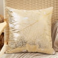 thumbnail image 5 of Ouuluon Pillow Covers Luxury Soft Couch Pillow Covers, European Style Gold Sofa Bedside Pillowcase for Home Living Room Bedroom Office Decor, 5 of 6