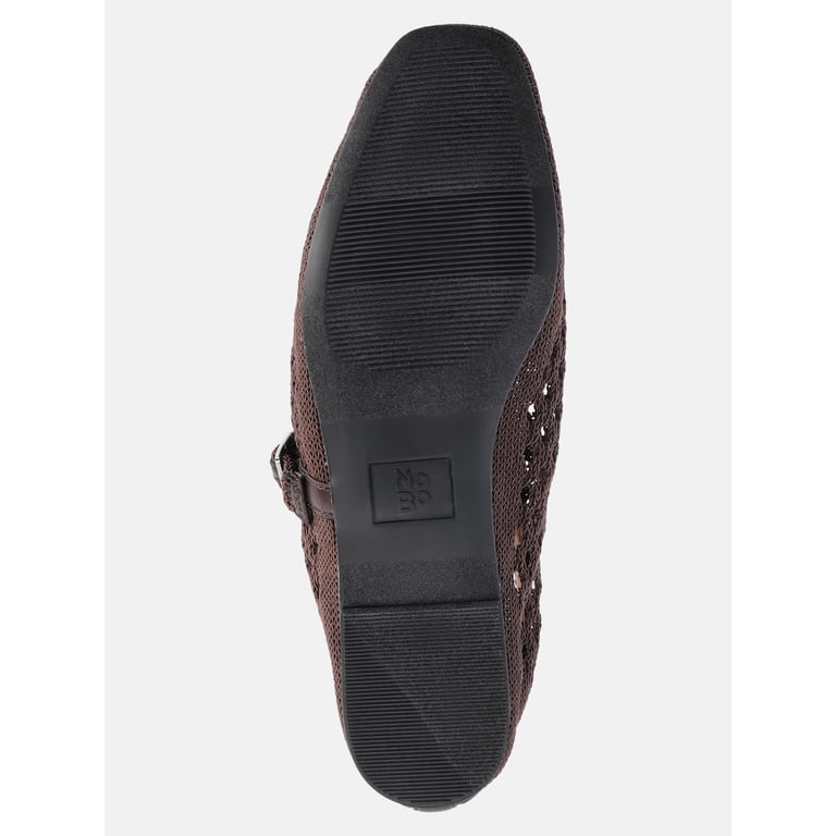 No Boundaries Crochet Mary Jane Flats, Women's - Walmart.com