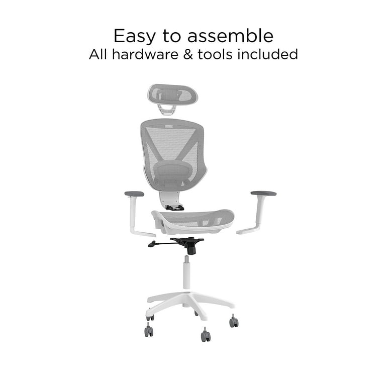 Yourelia　①-1 Union & Scale FlexFit Dexley Mesh Task Chair Gray (UN61365