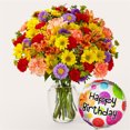 thumbnail image 4 of LoLa's Flowers Boutique Kaleidoscope Bouquet with Birthday Balloon - Exquisite, 4 of 4