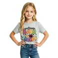 thumbnail image 3 of School Uniform Tshirts Girls Print T Shirt Short Sleeve Crewneck Casual Comfort Wear Girls Graphic Tees Light Gray 10-11 Years, 3 of 4