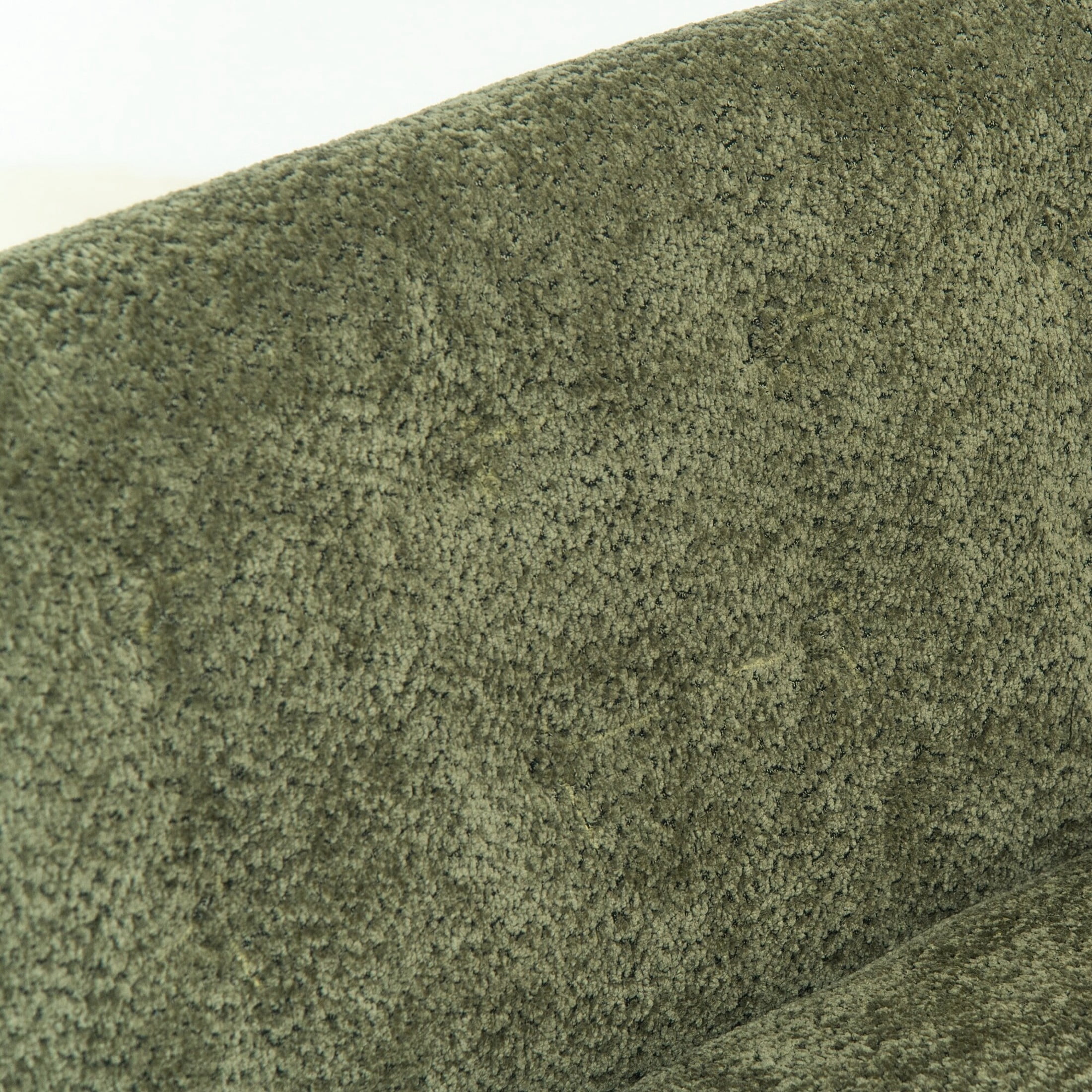Noble House Avichai 58" Nordic Style Loveseat, Chenille Accent Sofa with Curved Tufted Backrest for Living Room, Olive Green
