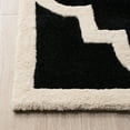 thumbnail image 4 of SAFAVIEH Chatham Hayden Geometric Wool Area Rug, Black/Ivory, 8'9" x 8'9" Square, 4 of 11