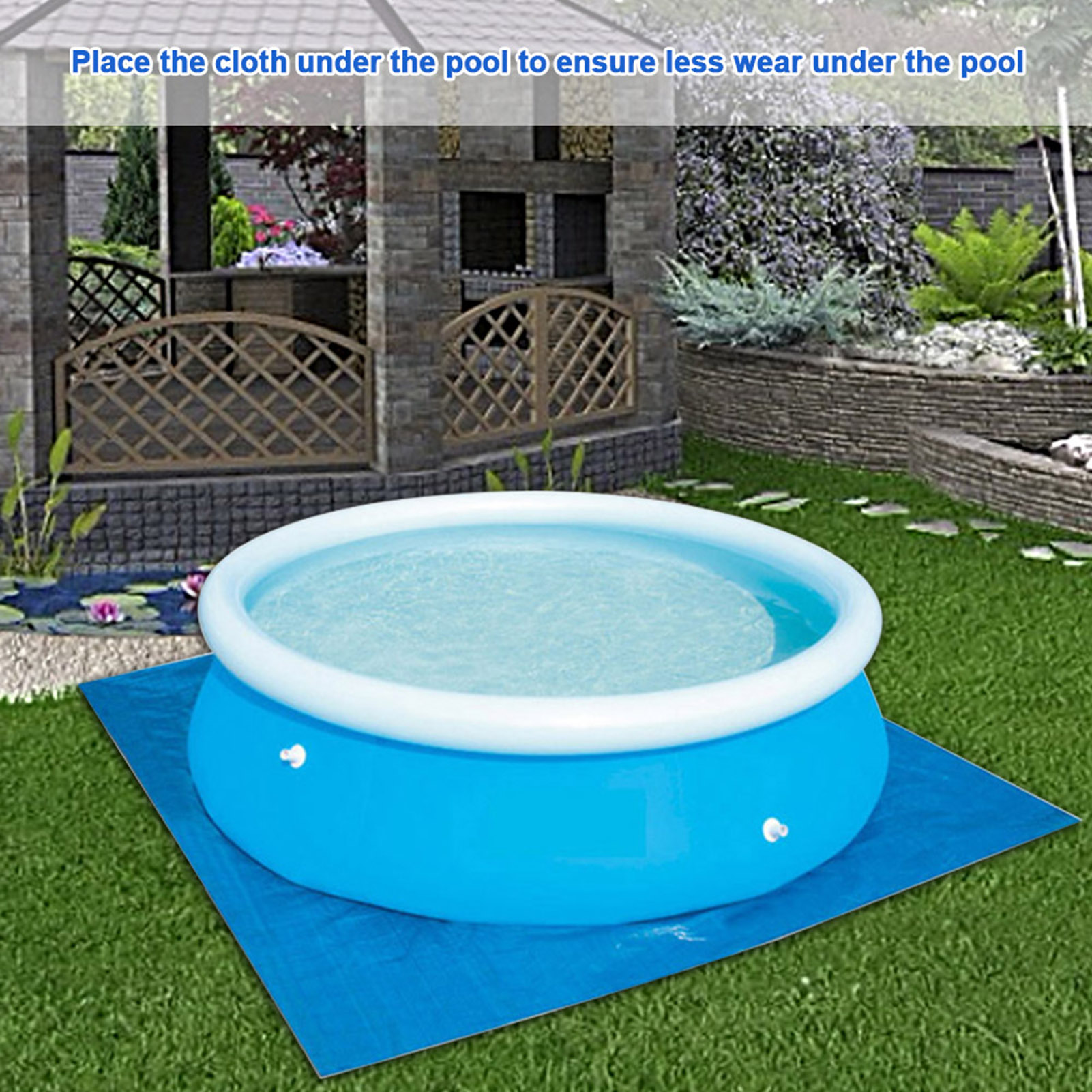 MEGAWHEELS Pool Ground Cloth Foldable Cloths for Round Above Ground
