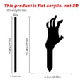 thumbnail image 3 of 5 Pcs Black Acrylic Skeleton Hand Yard Stakes, Halloween Creepy Ground Insert Decor for Garden Graveyard Outdoor Party Decoration, 3 of 7