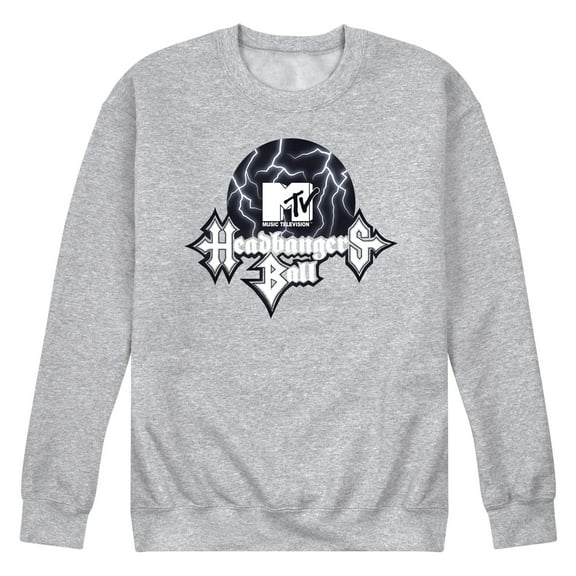 MTV - Headbangers Ball Lightning - Men's Crew Neck Fleece Pullover