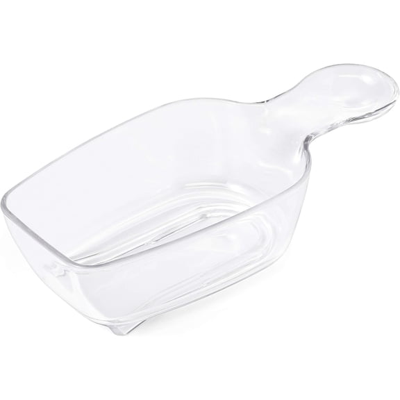 Container 1/2 Cup Scoop, Dishwasher Safe Clear