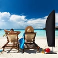 thumbnail image 5 of 210D Oxford Fabric Parasol Cover Water Resistant Windproof UV Resistant Tear Resistant Extra Large with Zipper Black 265 x 40/70/50 cm, 5 of 5