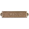thumbnail image 1 of Handcrafted Model Ships 842010147487 Antique Brass Mess Sign 6", 1 of 1
