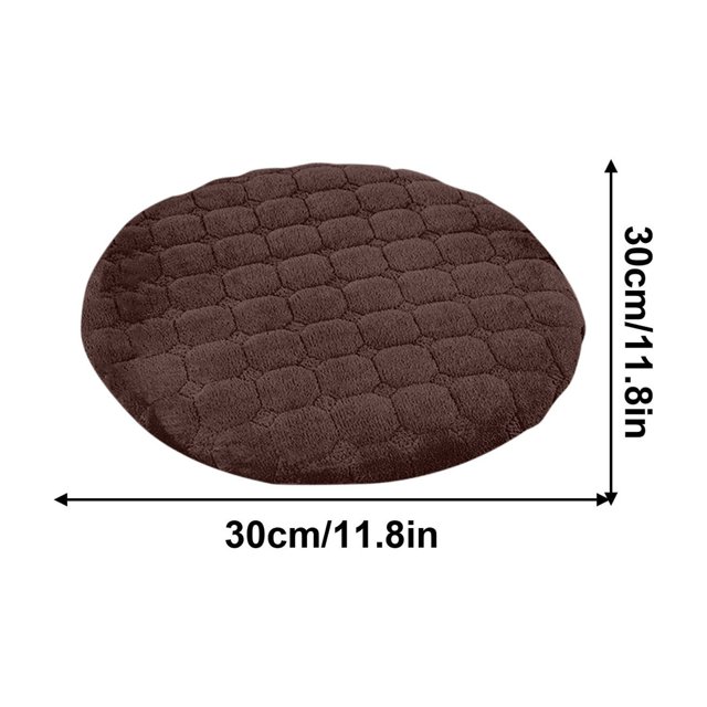 Sofa Vama Ropa de Cama Cojín redondo de 30 cm para silla, suave, de pana lavable y antideslizante, con cremallera, para comedor interior. for Navideño