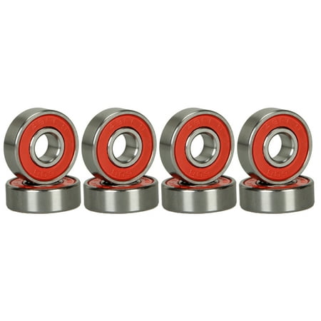 8 Skateboard Longboard Bearings PRECISION ABEC 9 RED (Best Abec Bearings For Skateboards)