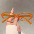 thumbnail image 6 of New stylish oval Korean-style fresh college-style anti-blue light glasses, simple and versatile, no prescription required, 6 of 6
