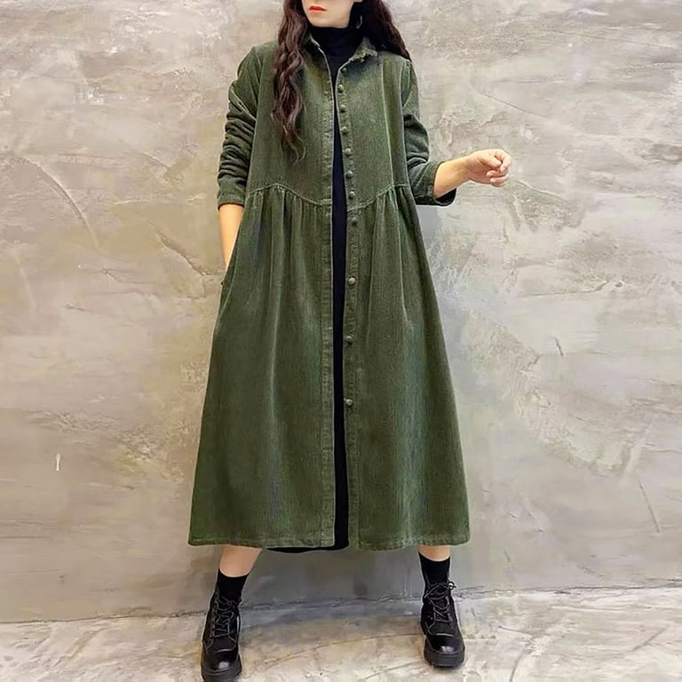 kimono bodycon dress Caramel Brown Corduroy Belted Shirt Dress - Mini Dresses