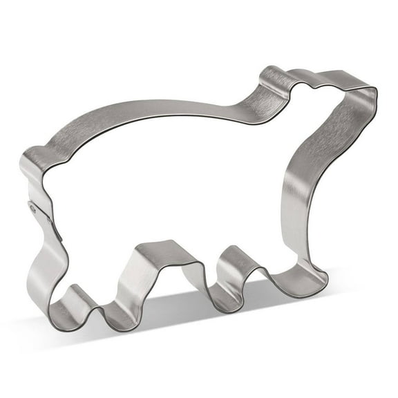 Polar Bear Cookie Cutter 5 in B1562 - Foose Cookie Cutters - USA Tin Plate Steel