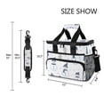 thumbnail image 3 of FORMRS Insulated Cooler Bag 24 Cans Capacity Soft Leakproof Lunch Box with Side Pockets, Cartoon Snowmen, 3 of 7