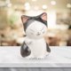 thumbnail image 4 of Homyl Porcelain Cute Cat Sculpture Home Office Desktop Decor 4.5x6.8cm mayimx Escultura de gato Decoraciones para el hogar, 4 of 9