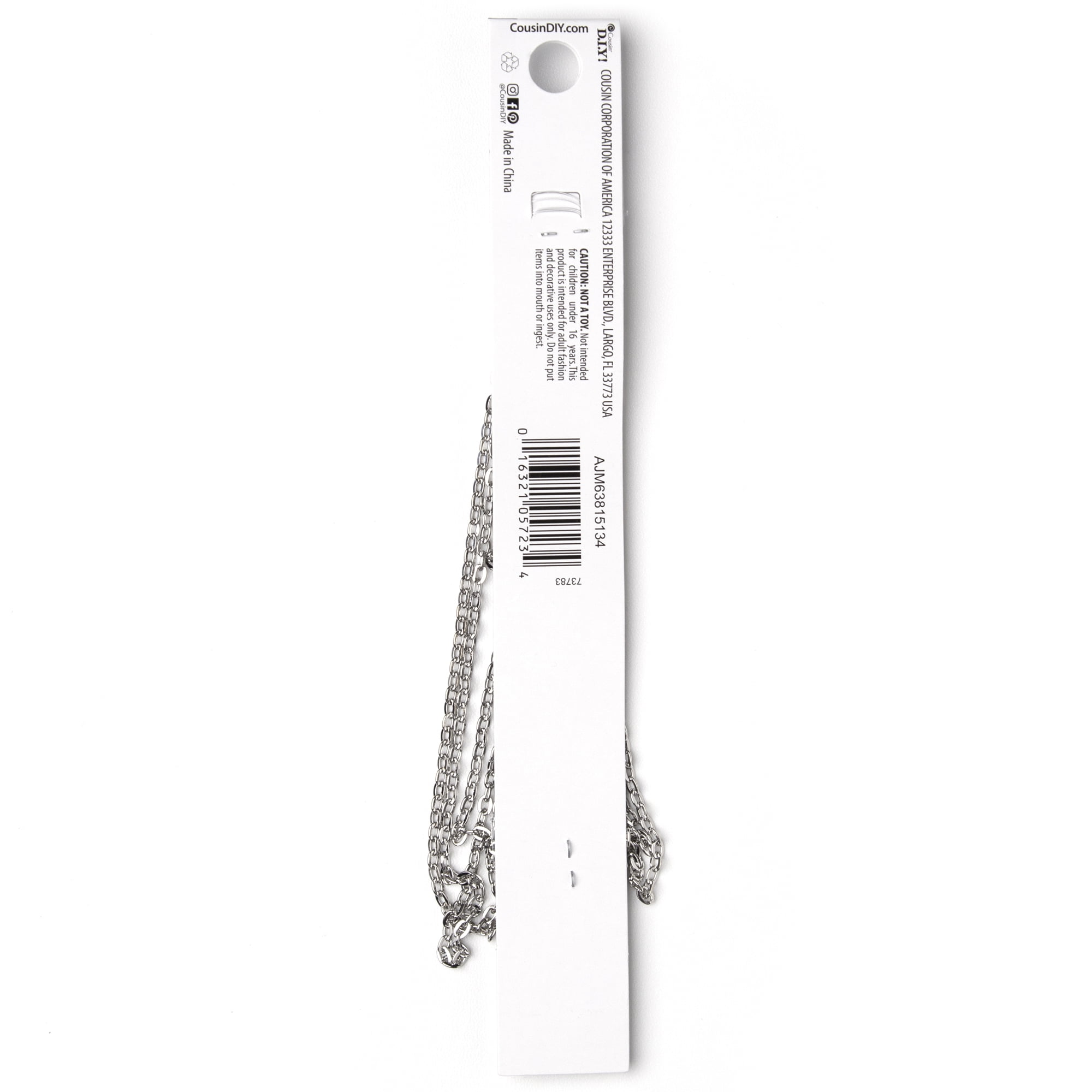 Cousin Corporation of America Cousin Small Silver Chain