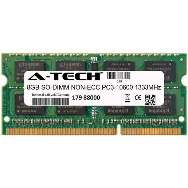 8GB Module PC3-10600 1333MHz NON-ECC DDR3 SO-DIMM Laptop 204-pin Memory